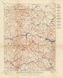 Map of Burgettstown Quadrangle
