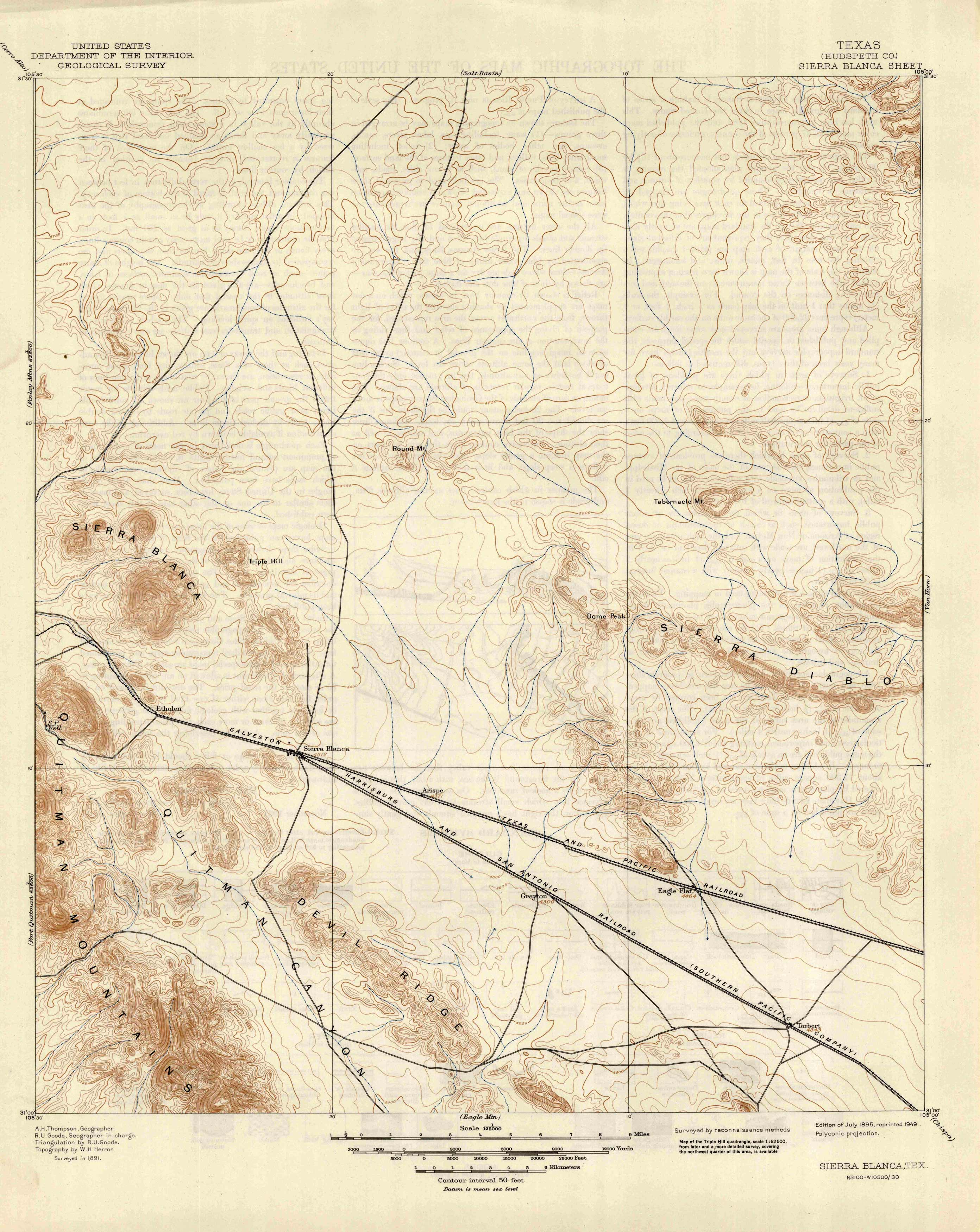 SIERRA BLANCA SHEET