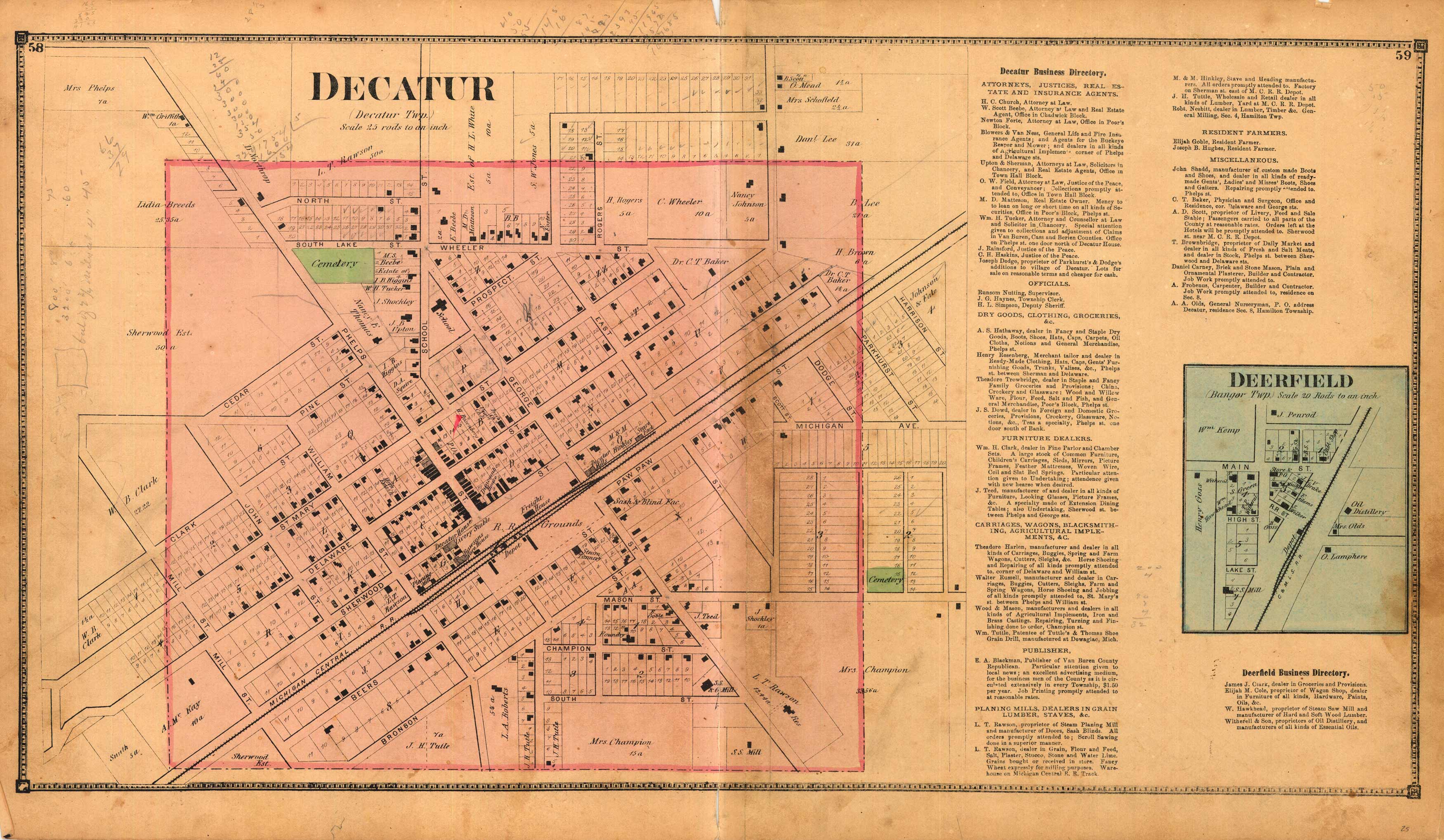 Decatur and Deerfield (Michigan)