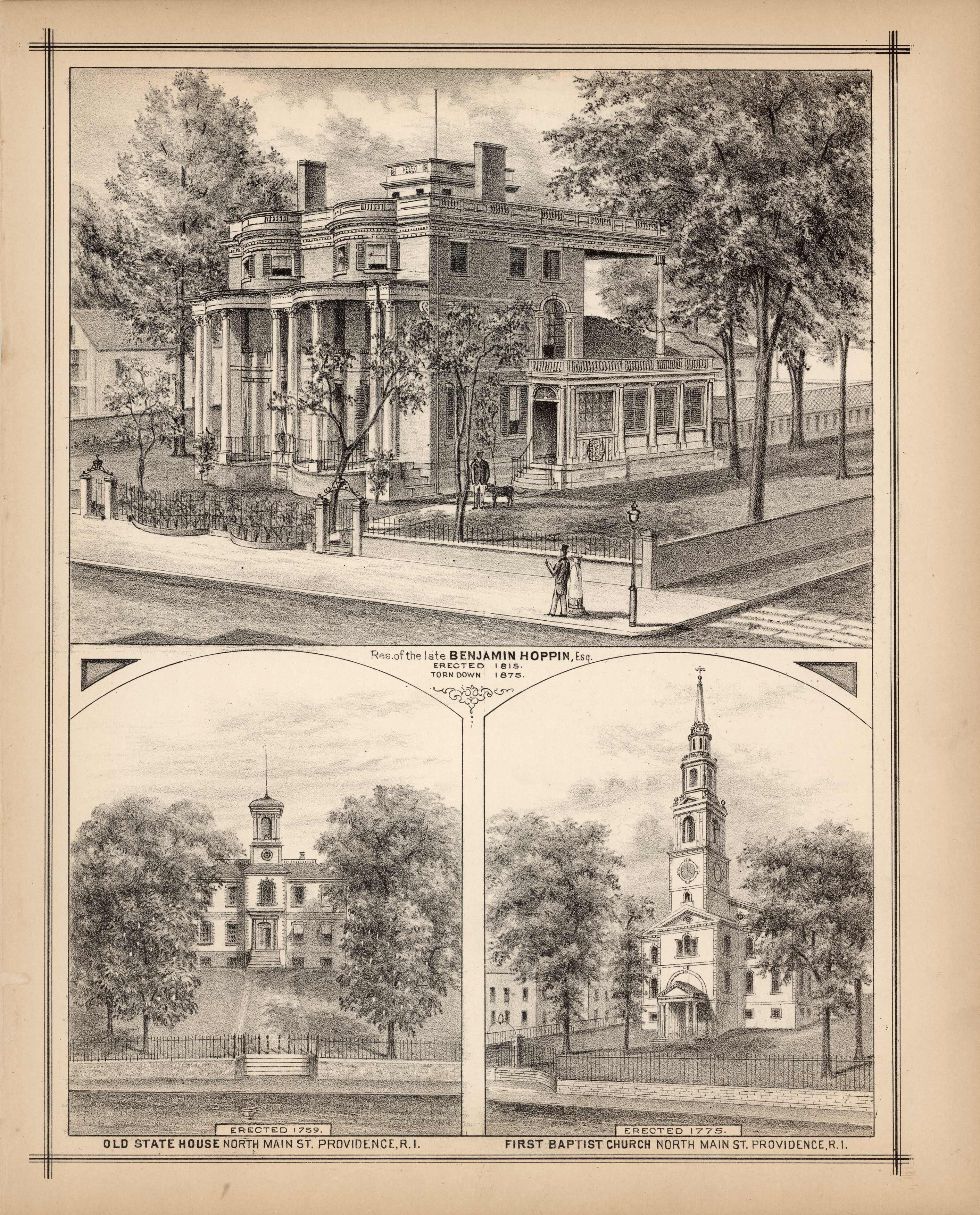 Res. of the late Benjamin Hoppin