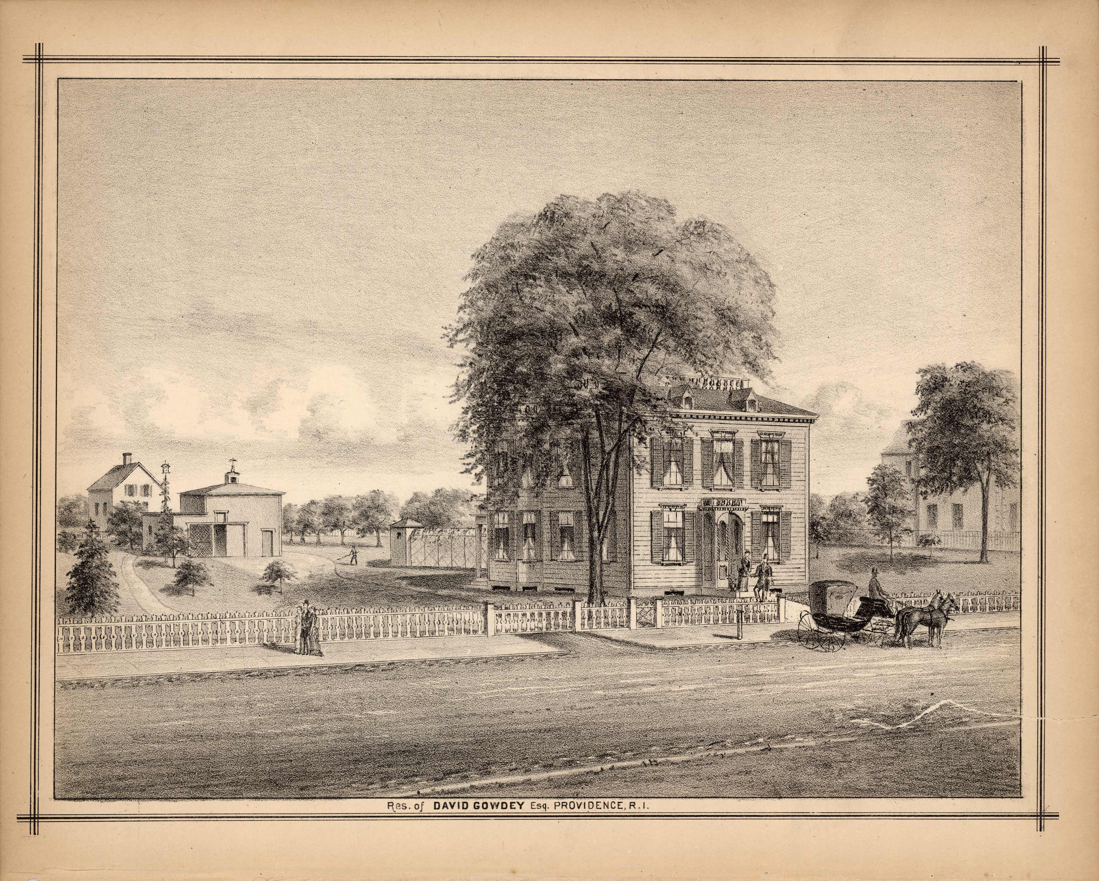 Res. of David Gowdey Esq. Providence Res. of David Gowdey Esq. Providence