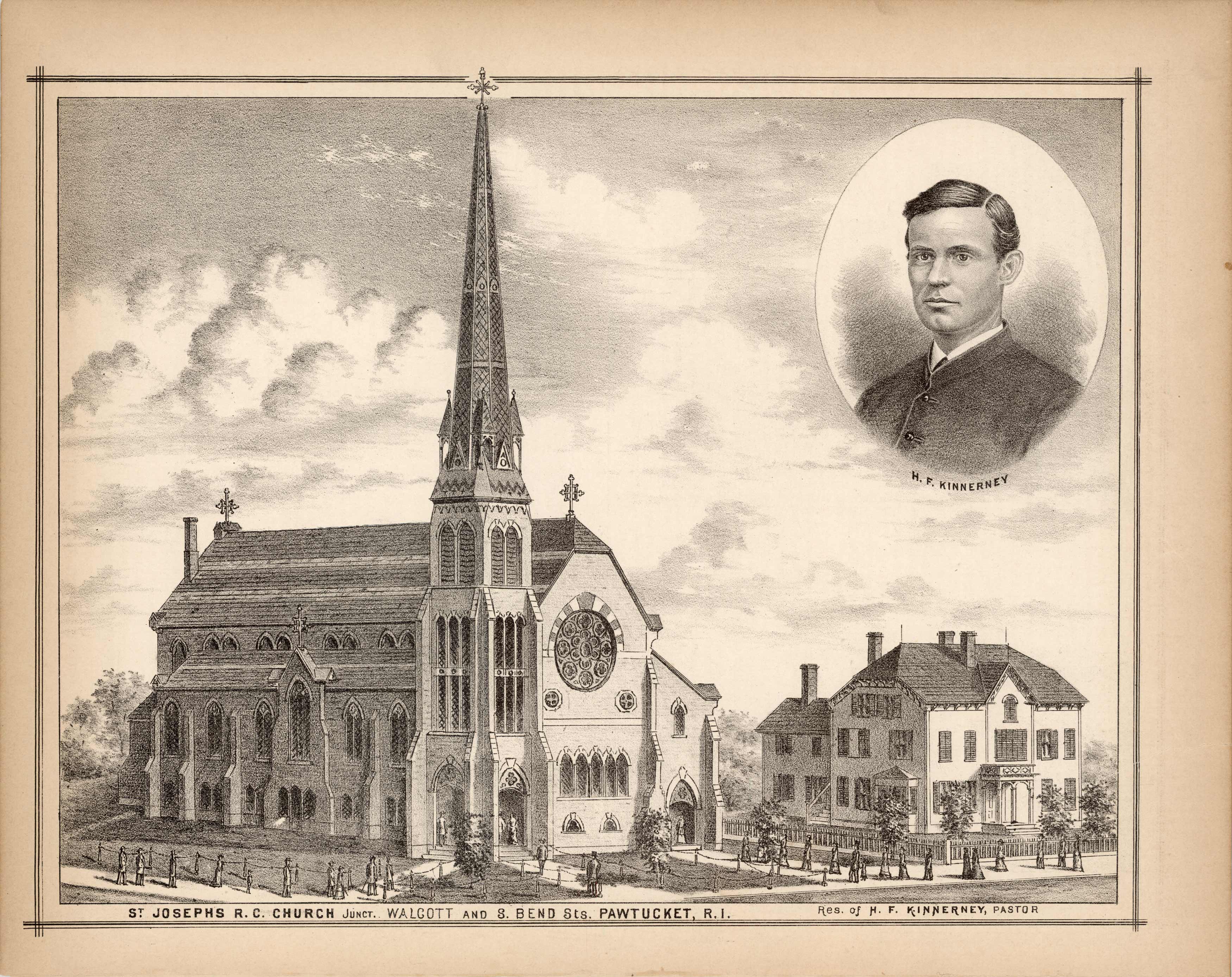 St. Josephs R.C. Church Junct. Walcott and S. Bend Sts. Pawtucket