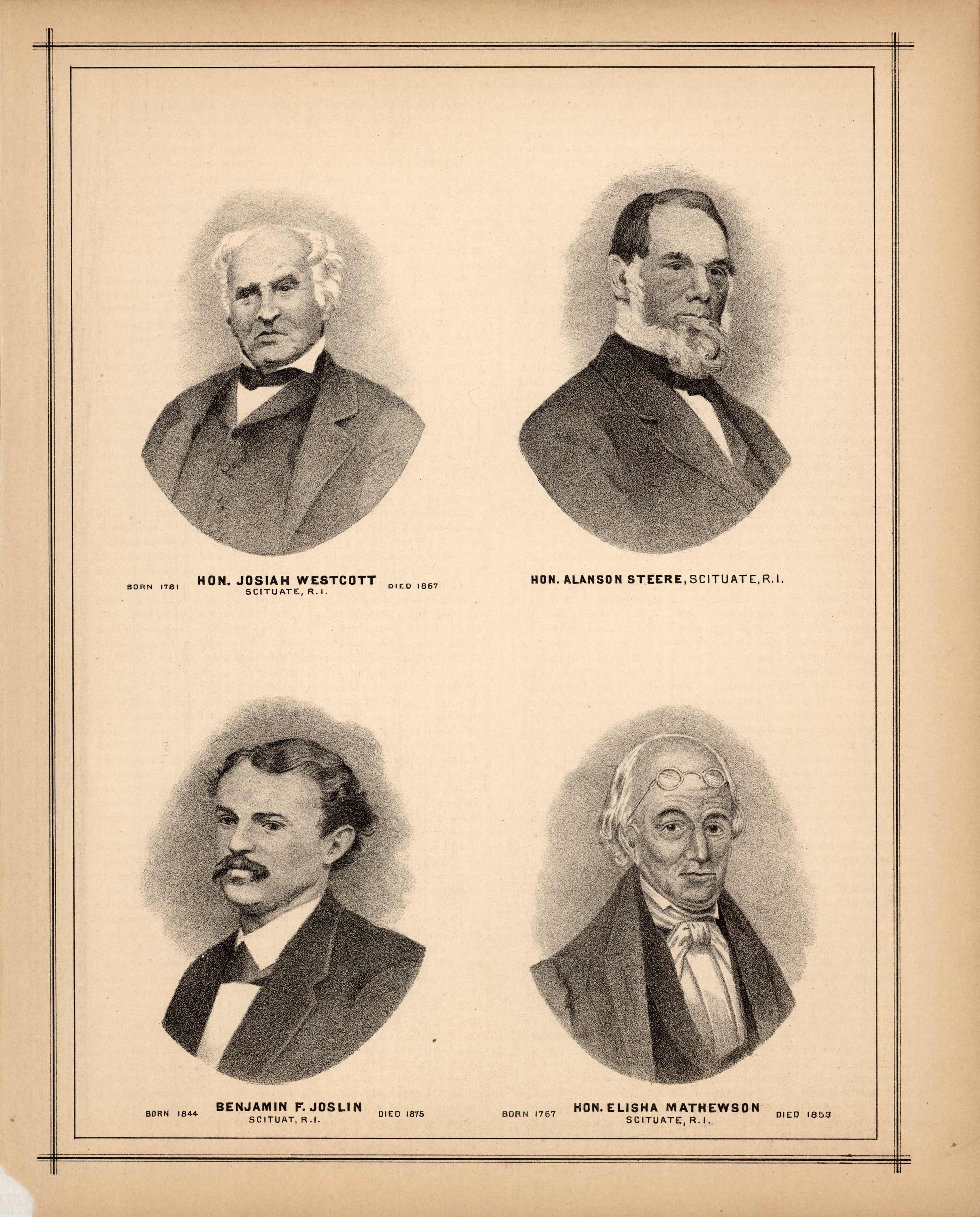 Hon. Josiah Westcott (Born 1781