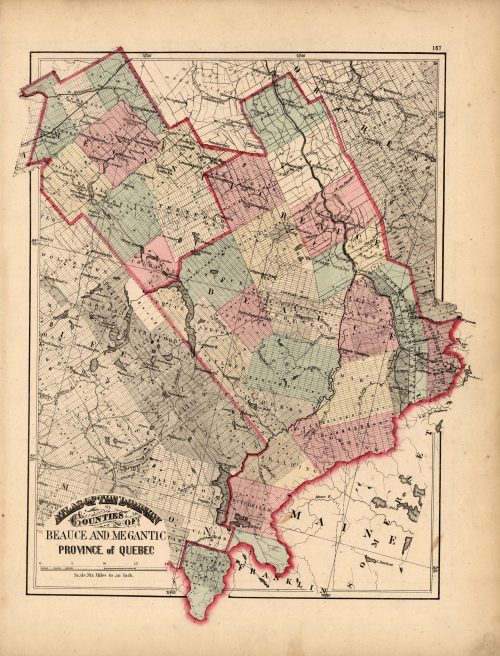 Counties of Beauce and Megantic- Province of Quebec