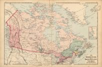 Map of the Dominion of Canada and the British Possessions in North America with a portion of the United States