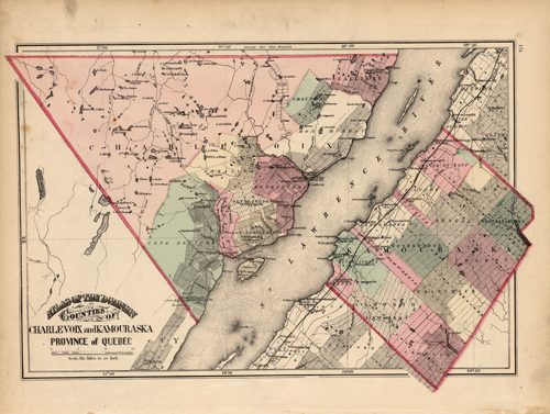 Counties of Charlevoix and Kamouraski- Province of Quebec