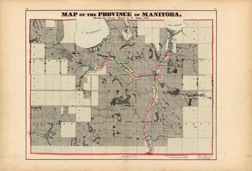 Map of the Province of Manitoba