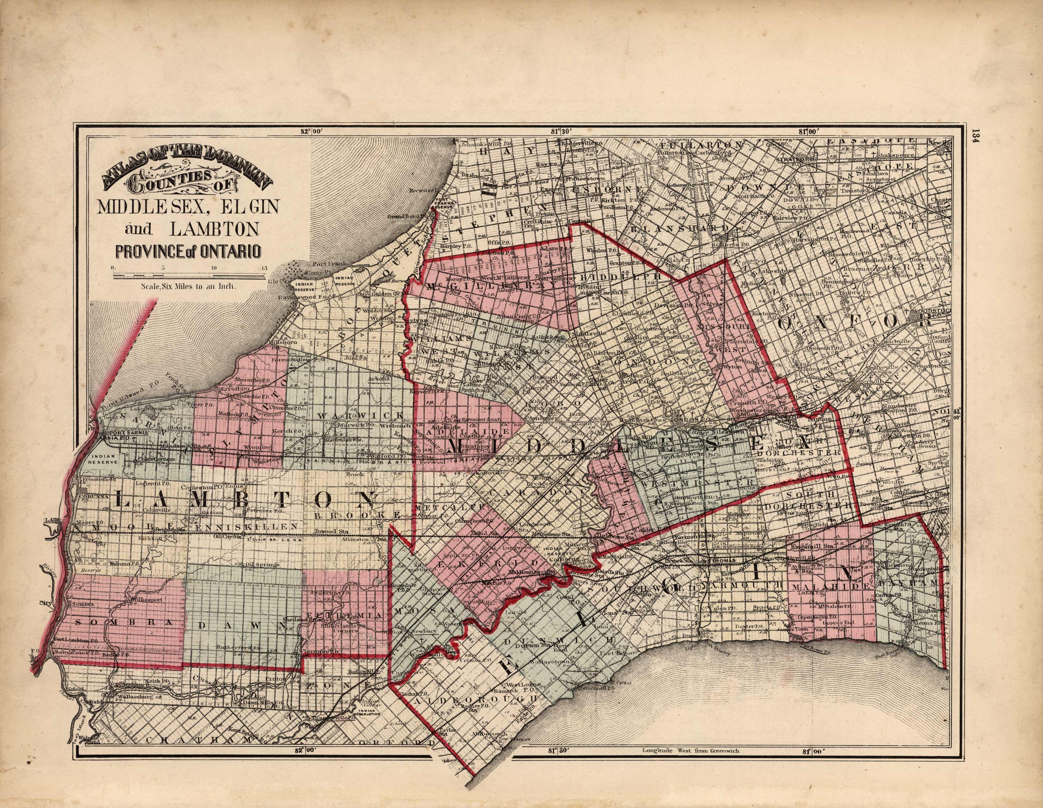 Counties of Middlesex
