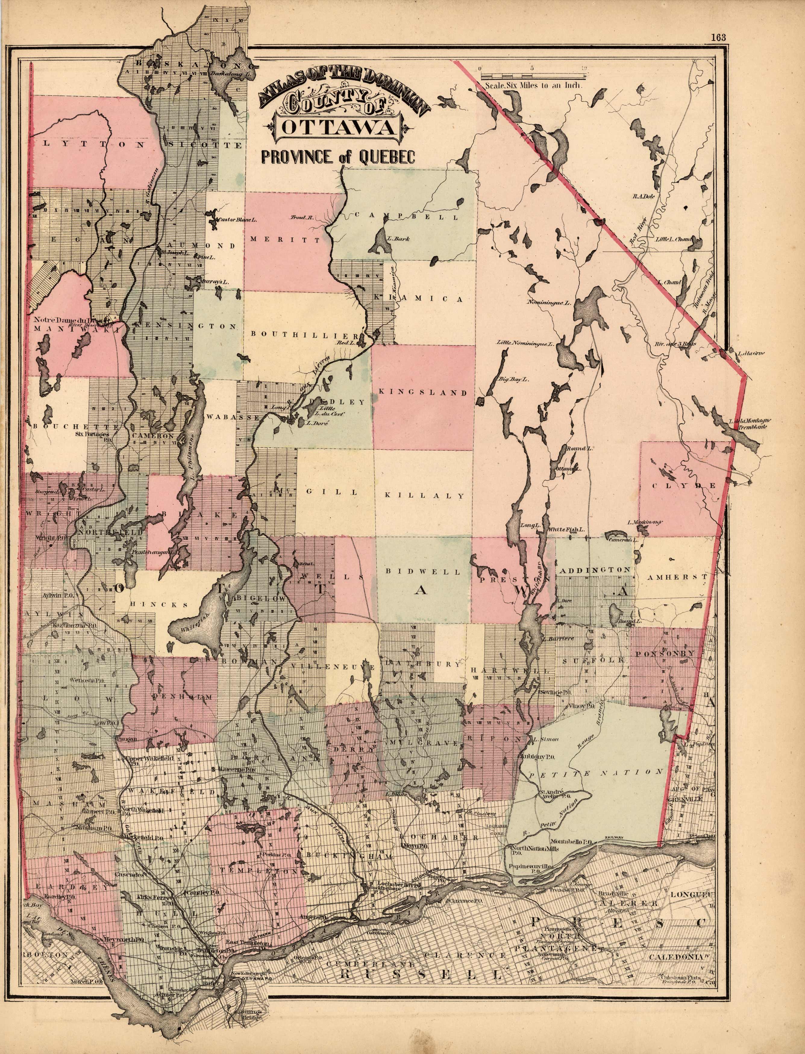 County Ottawa- Province of Quebec County Ottawa- Province of Quebec