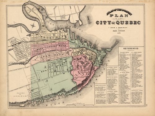 Plan of the City of Quebec