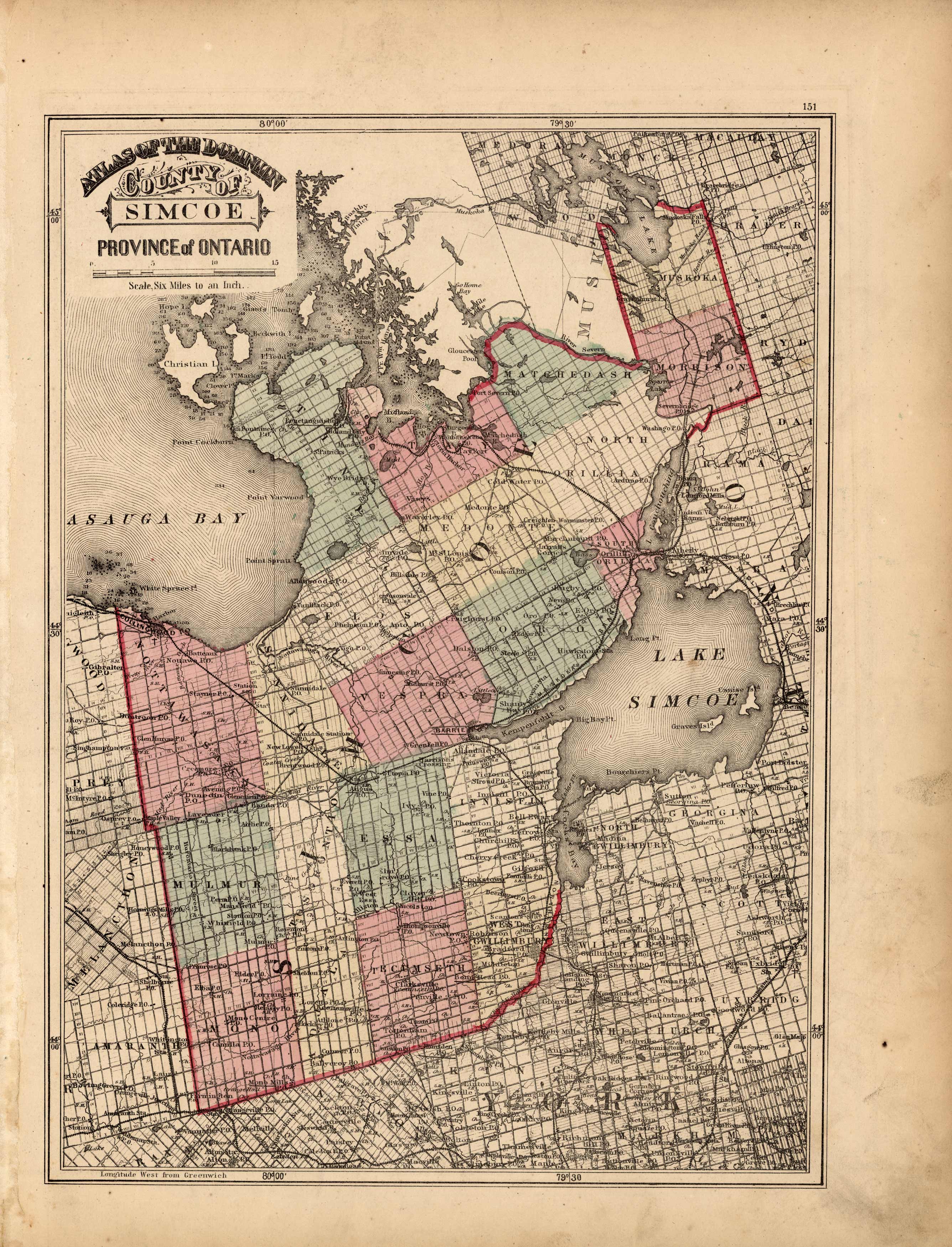 County of Simcoe- Province of Ontario
