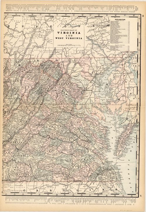 Virginia and West Virginia (Eastern Half)