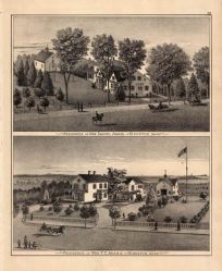 Residence of Mrs. Samuel Adams and Residence of Mrs. F.C. Adams