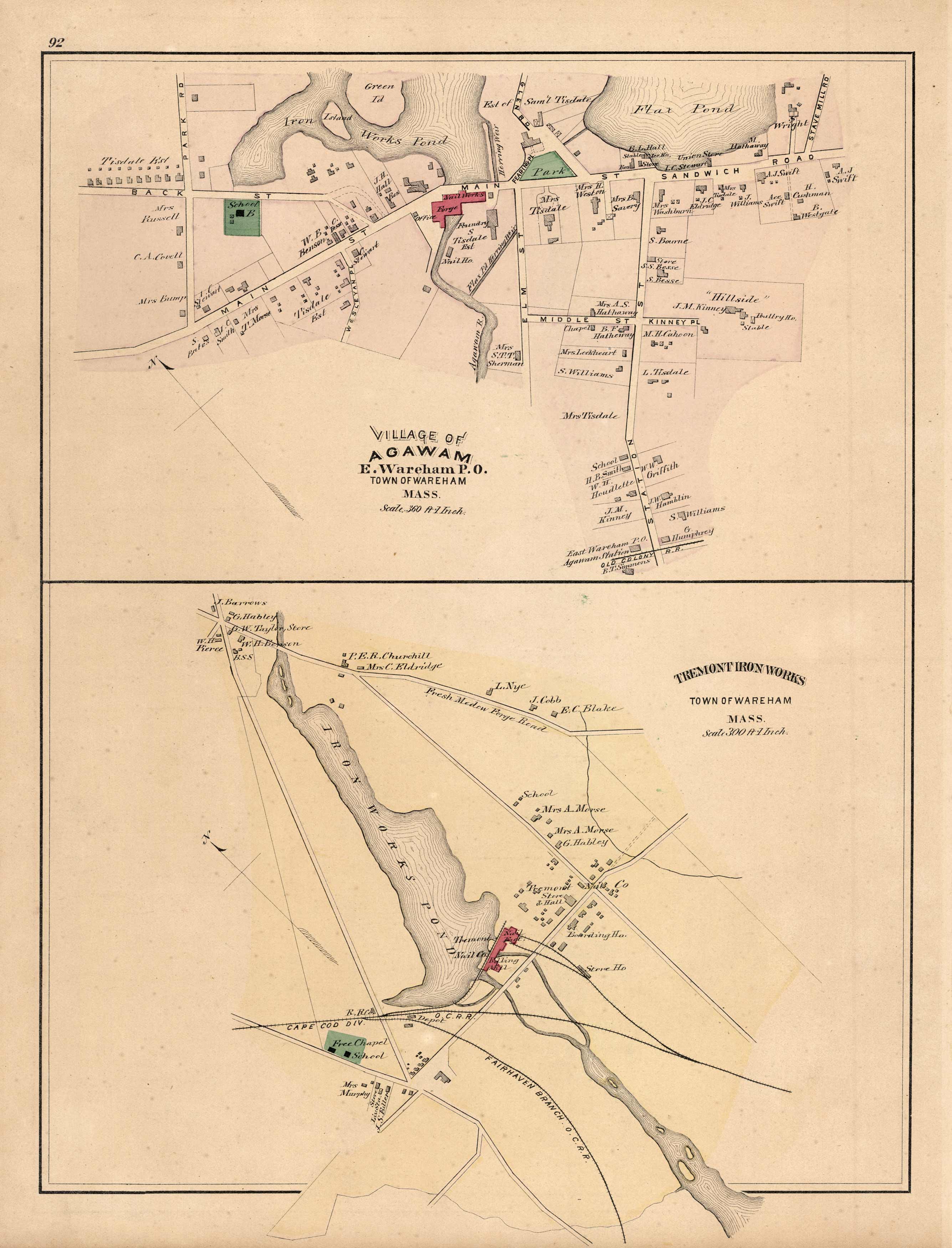 Village of Agawam- E. Wareham P.O. Town of Wareham Village of Agawam- E. Wareham P.O. Town of Wareham