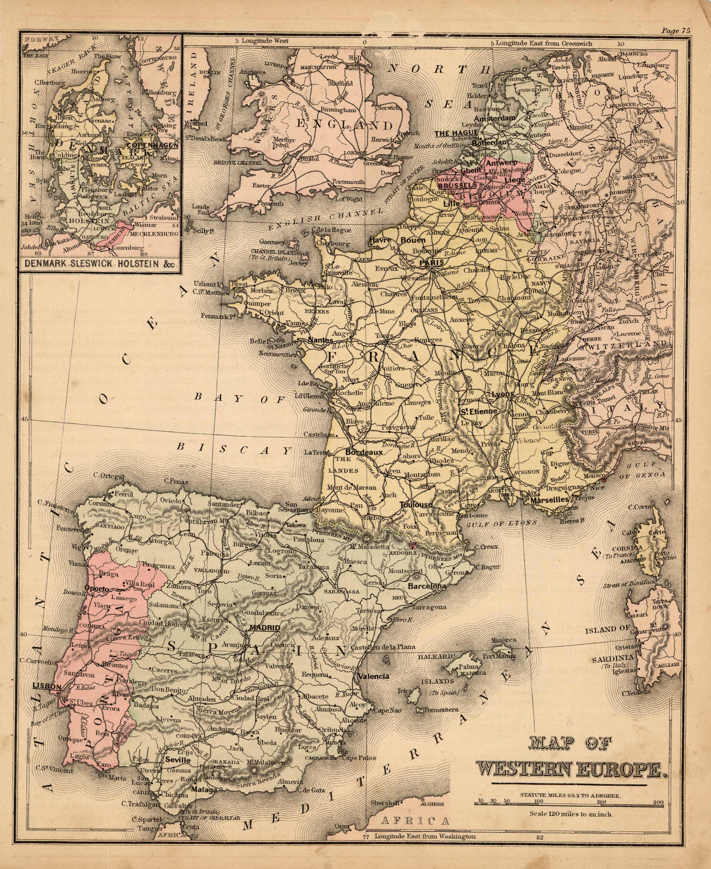 Map of Western Europe