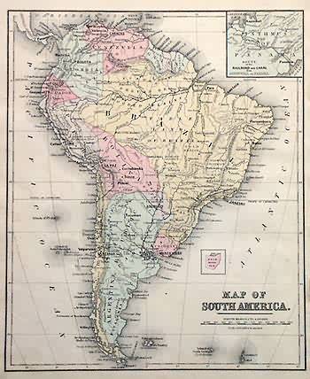 Map of South America