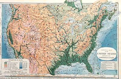 Physical Map of the United States