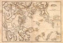 Revolutionary War Map Showing Boston