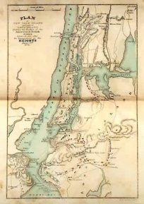 Revolutionary War Map Showing New York City