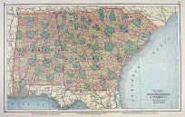 Watsons Atlas Map of Alabama