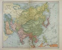 Watsons Atlas Map of Asia'
