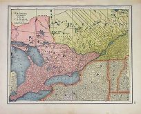 Watsons Atlas Map of Part Of Canada'