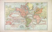 Watsons Atlas Map of The World on Mercators Projection'