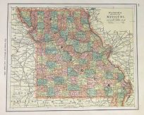 Watsons Atlas Map of Missouri'