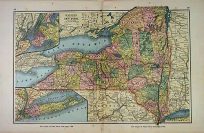 Watsons Atlas Map of New York'