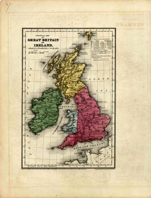 Political Map of Great Britain and Ireland