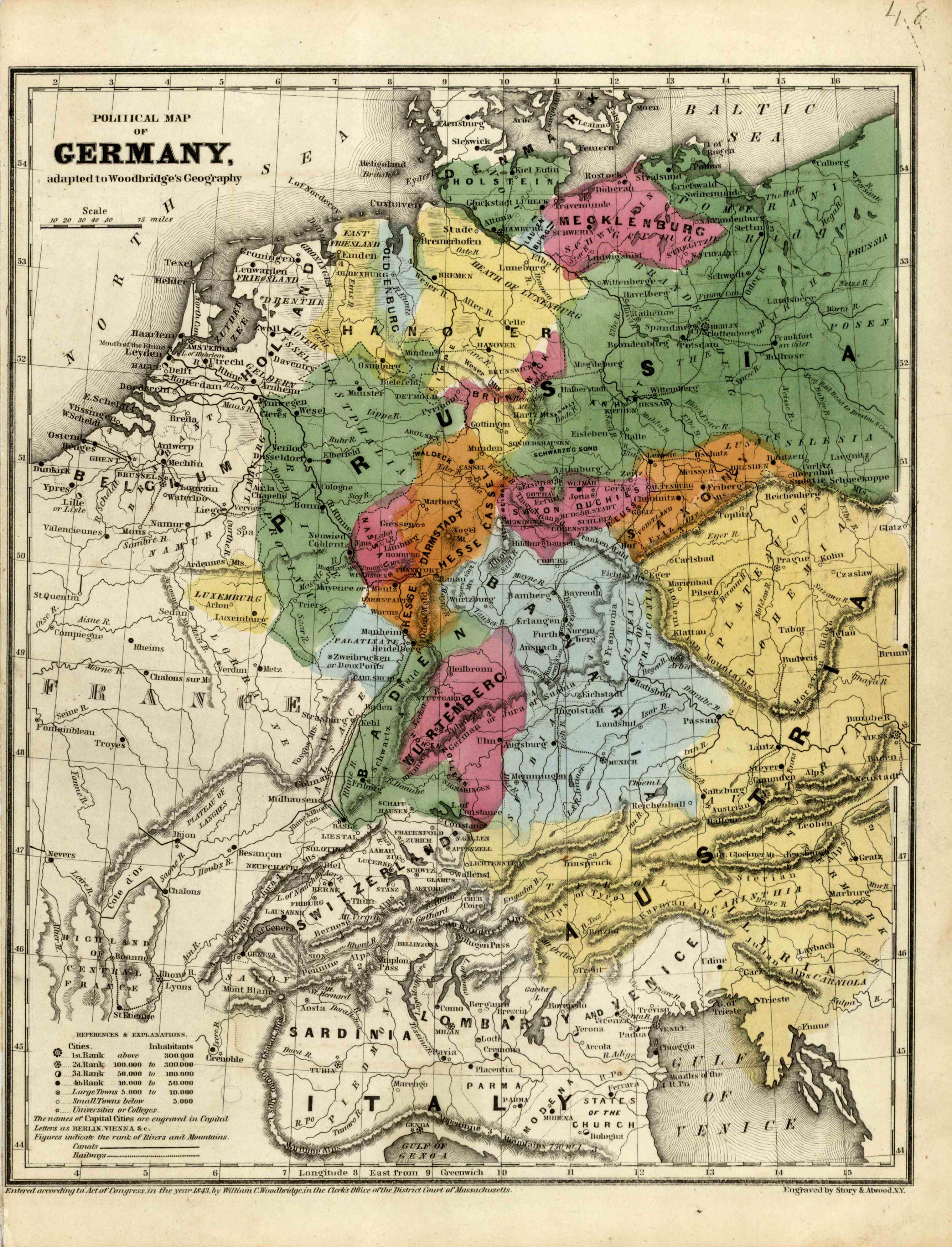 Political Map of Germany Political Map of Germany