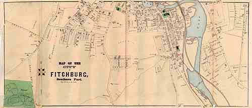 Map of the City of Fitchburg (Southern Part)