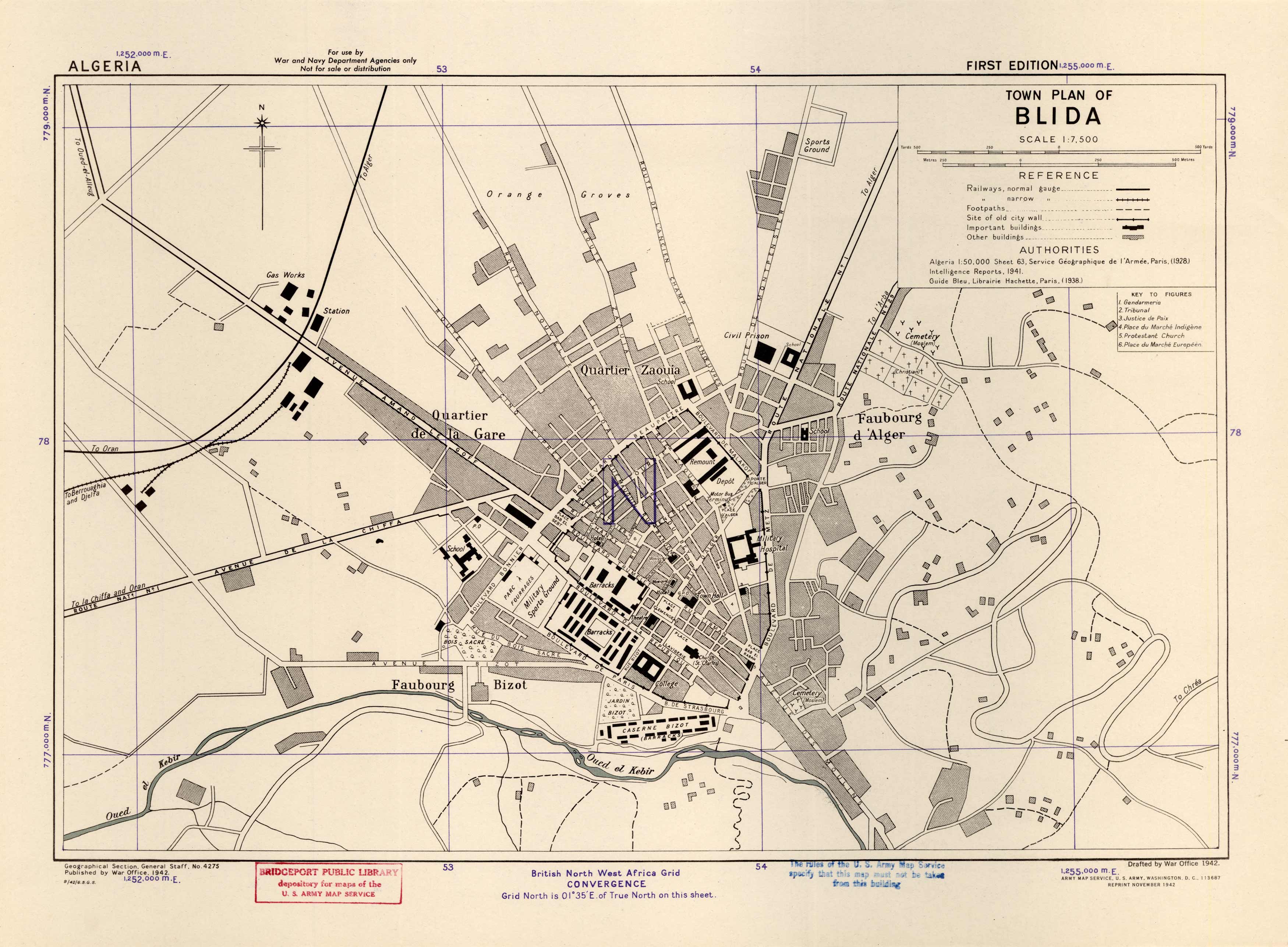 Town Plan of Blida Town Plan of Blida