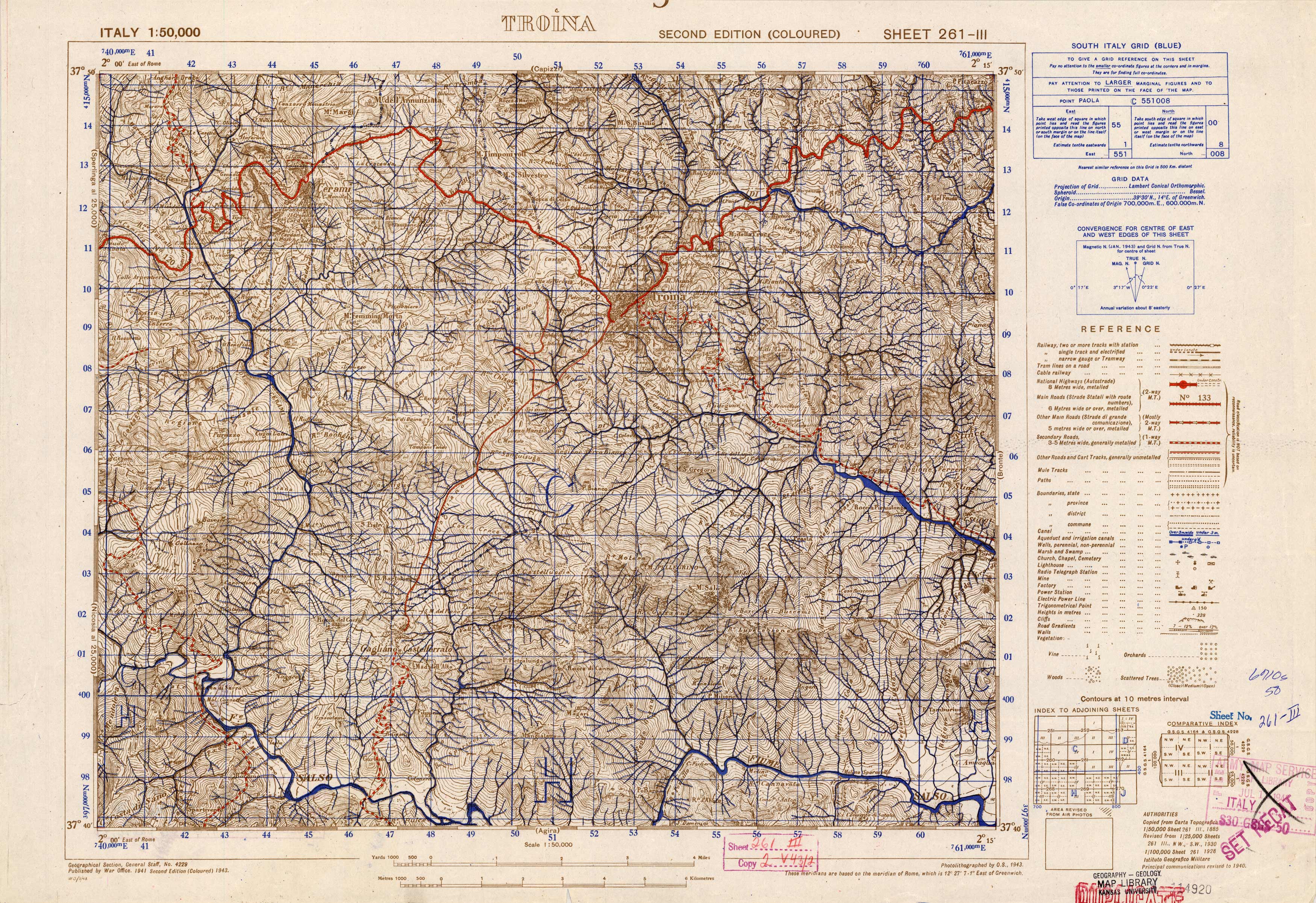 Troina - Sheet  261 III