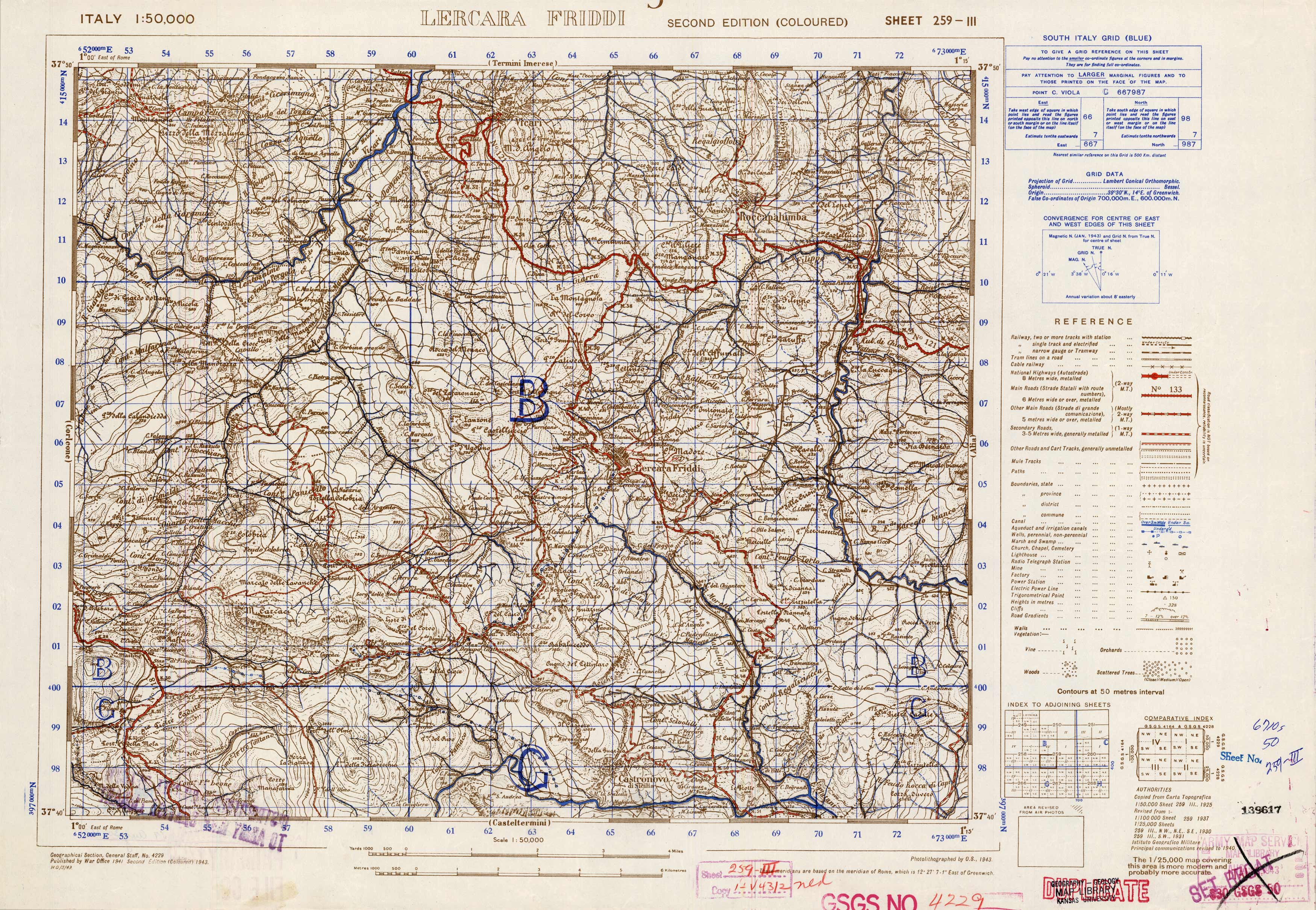 Lercara Friddi - Sheet 259 III