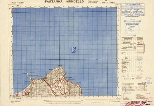 Partanna Mondello - Sheet 249 I