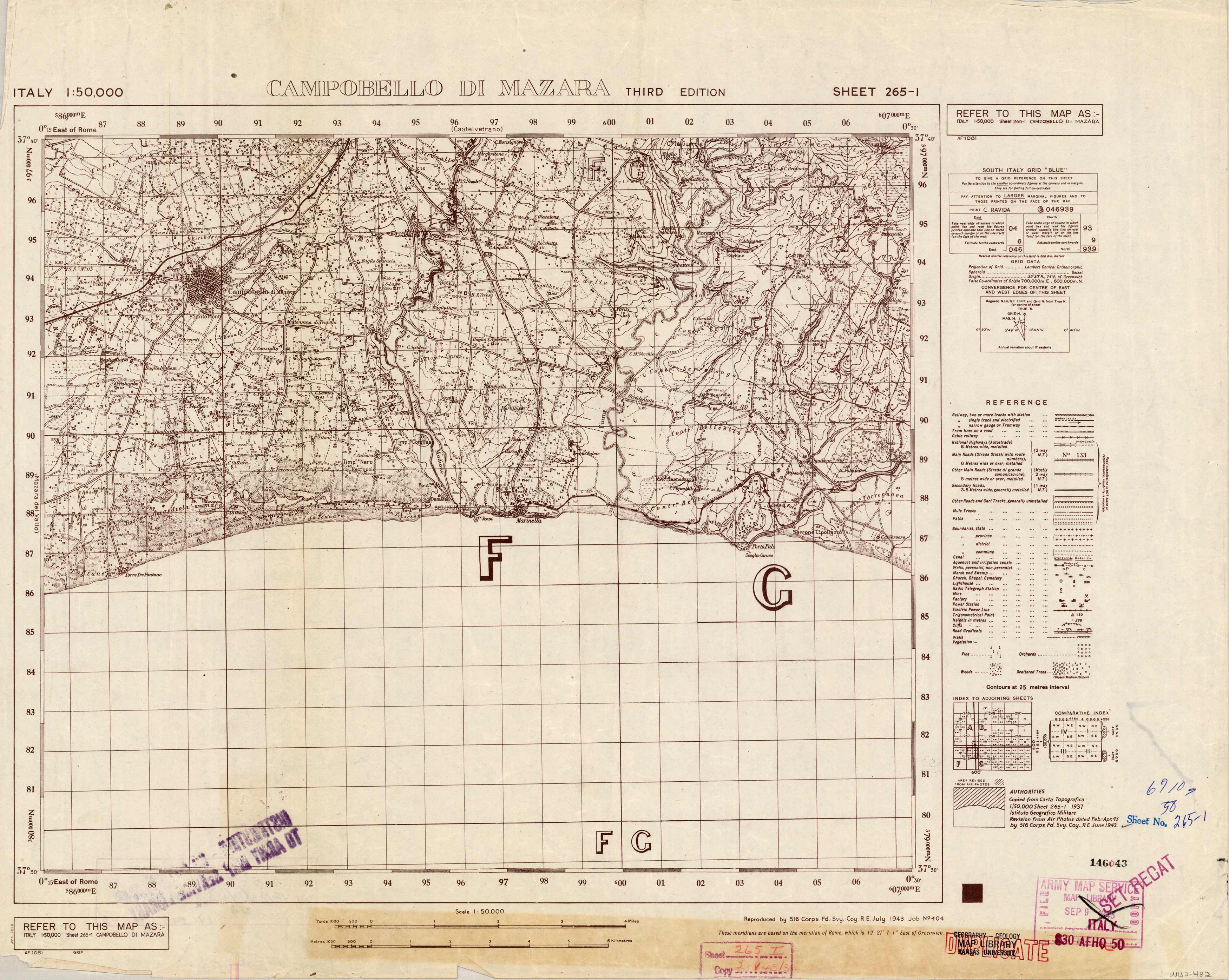 Campobello Di Mazara - Sheet 265 I Campobello Di Mazara - Sheet 265 I