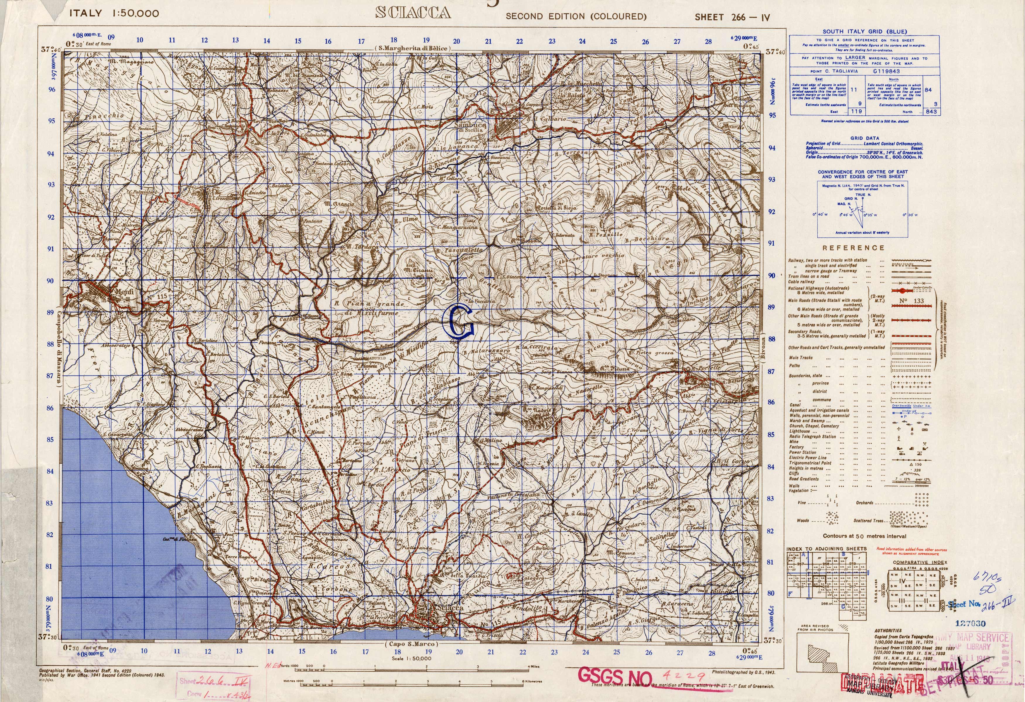 Sciacca - Sheet 266 IV