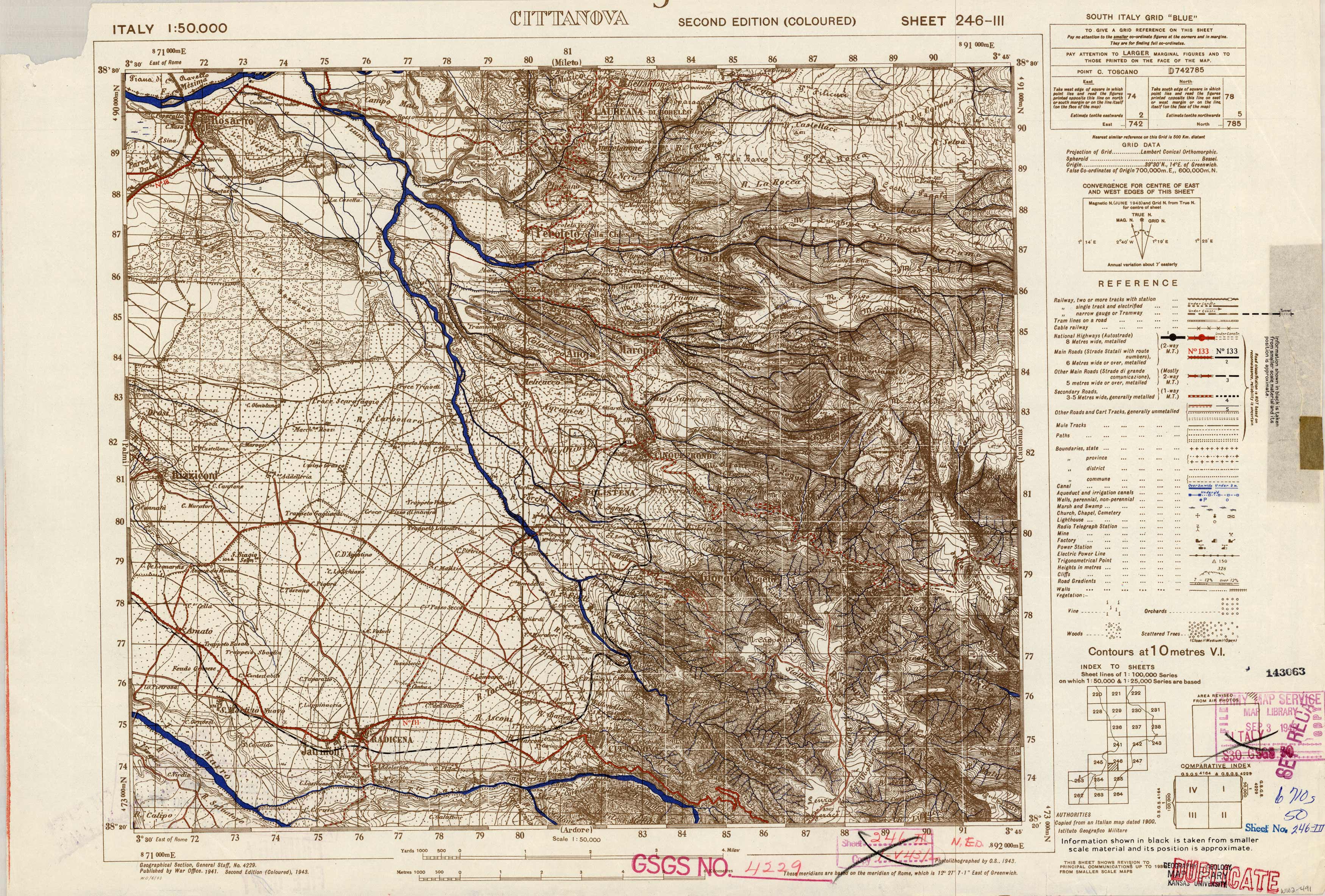 Cittanova - Sheet 246 III Cittanova - Sheet 246 III