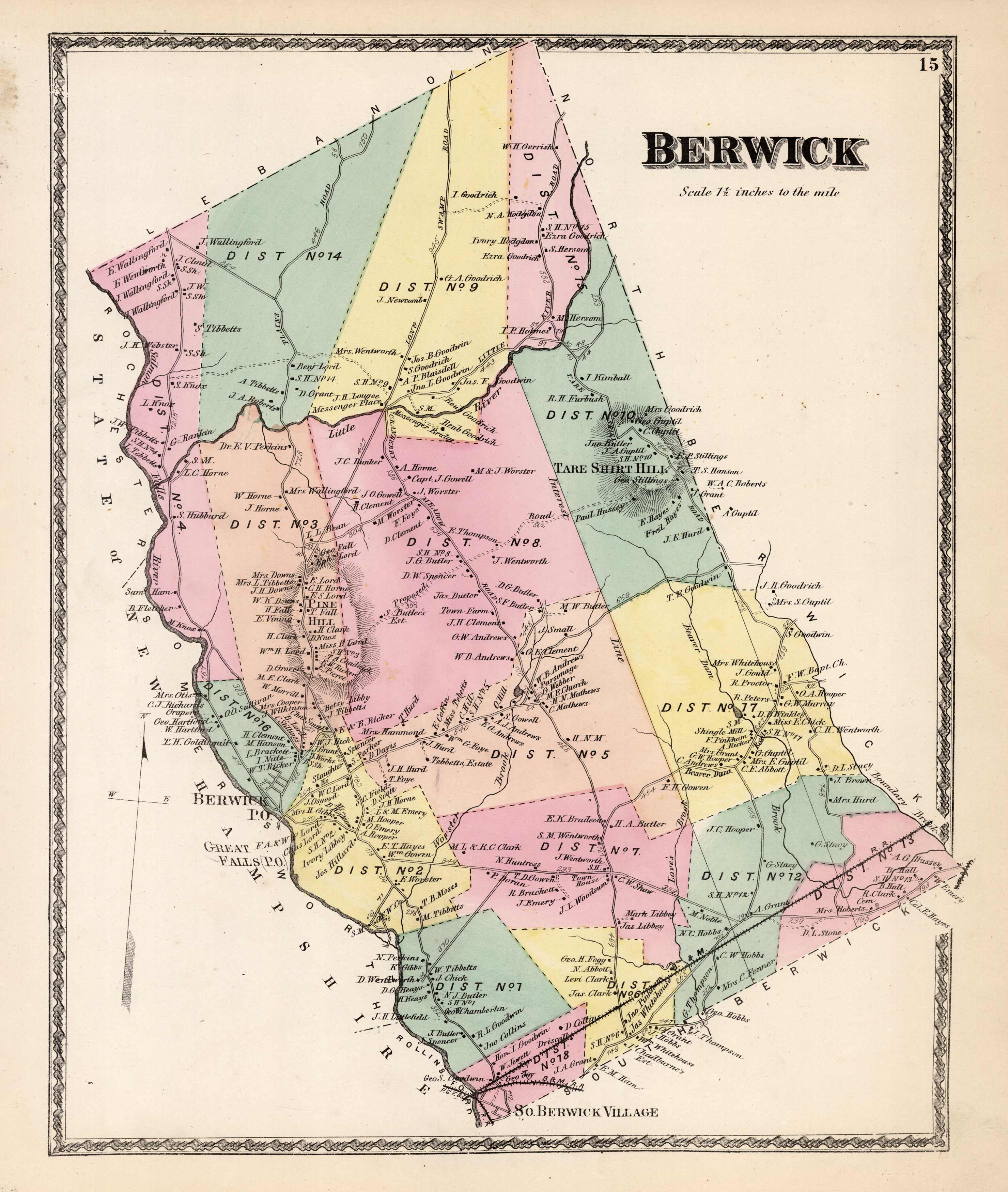 YORK 1872 BERWICK 