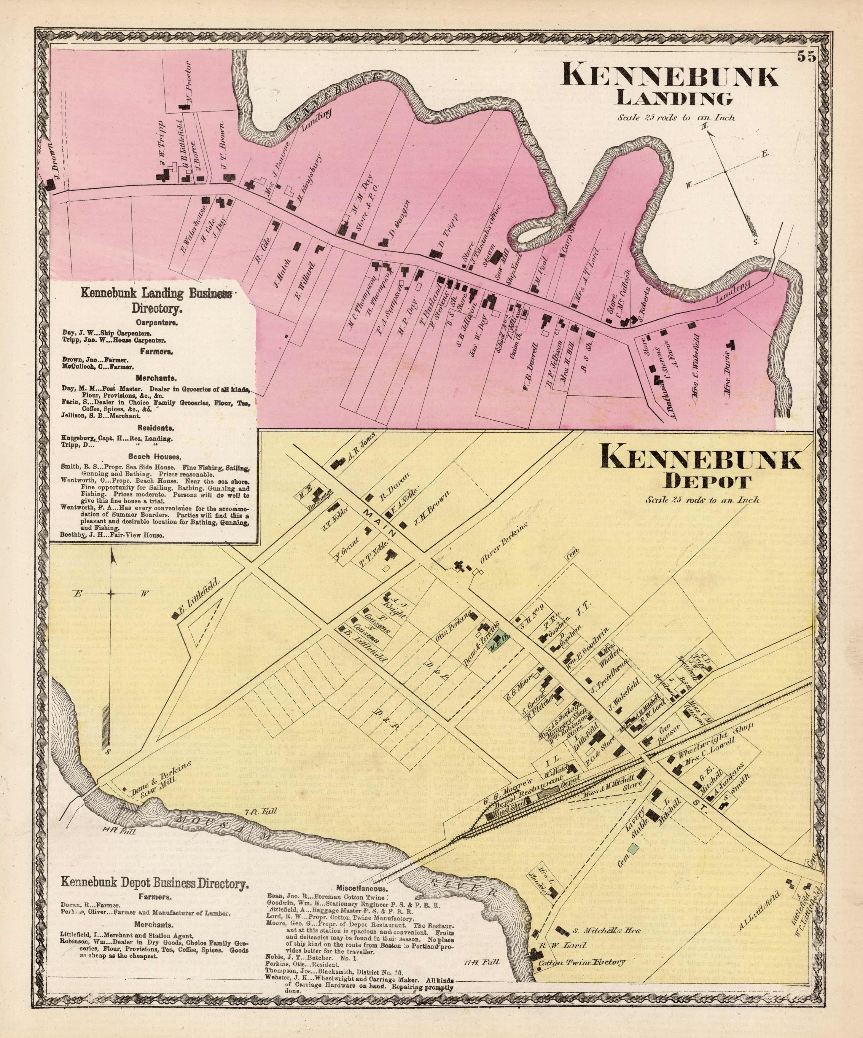 Kennebunk Landing. Kennebunk Depot. (Maine) Art Source International