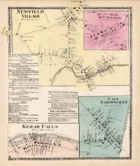 Newfield Village. West Newfield. Kezar Falls. East Parsonfield. (Maine)