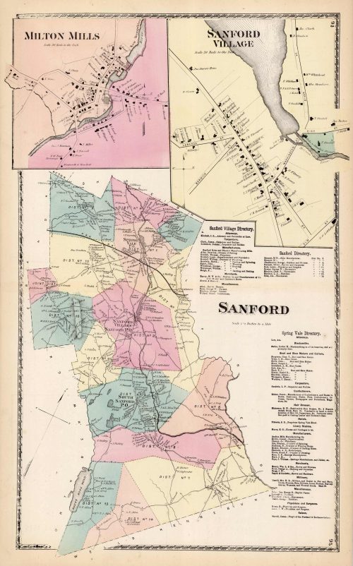 Sanford. Milton Mills. Sanford Village. (Maine)