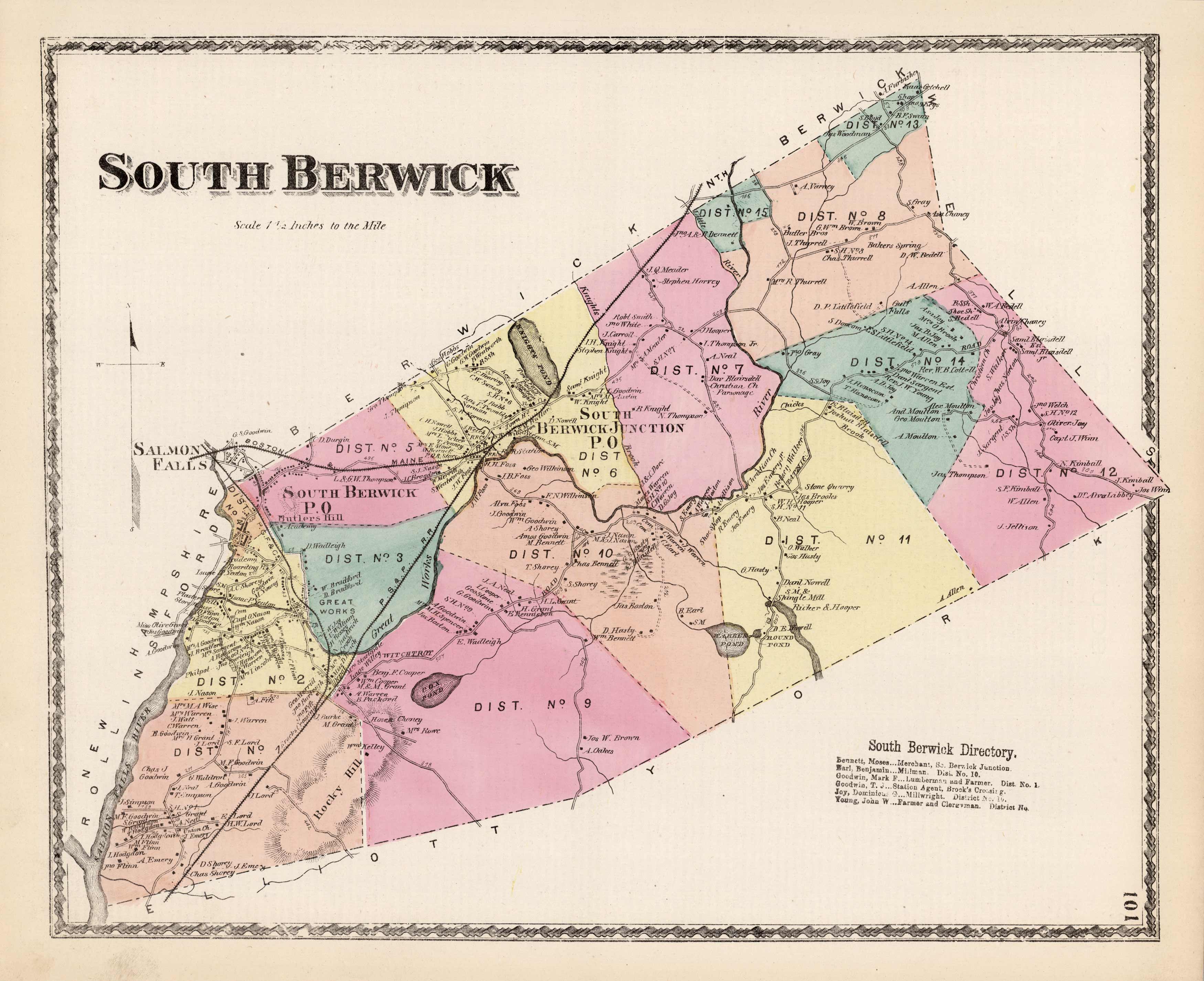 YORK 1872 SOUTH BERWICK 