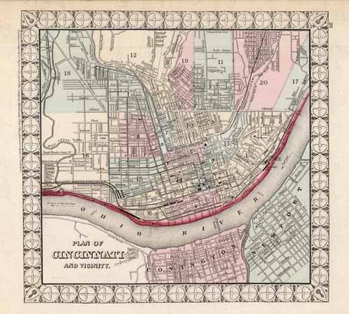 Plan of Cincinnati and Vacinity