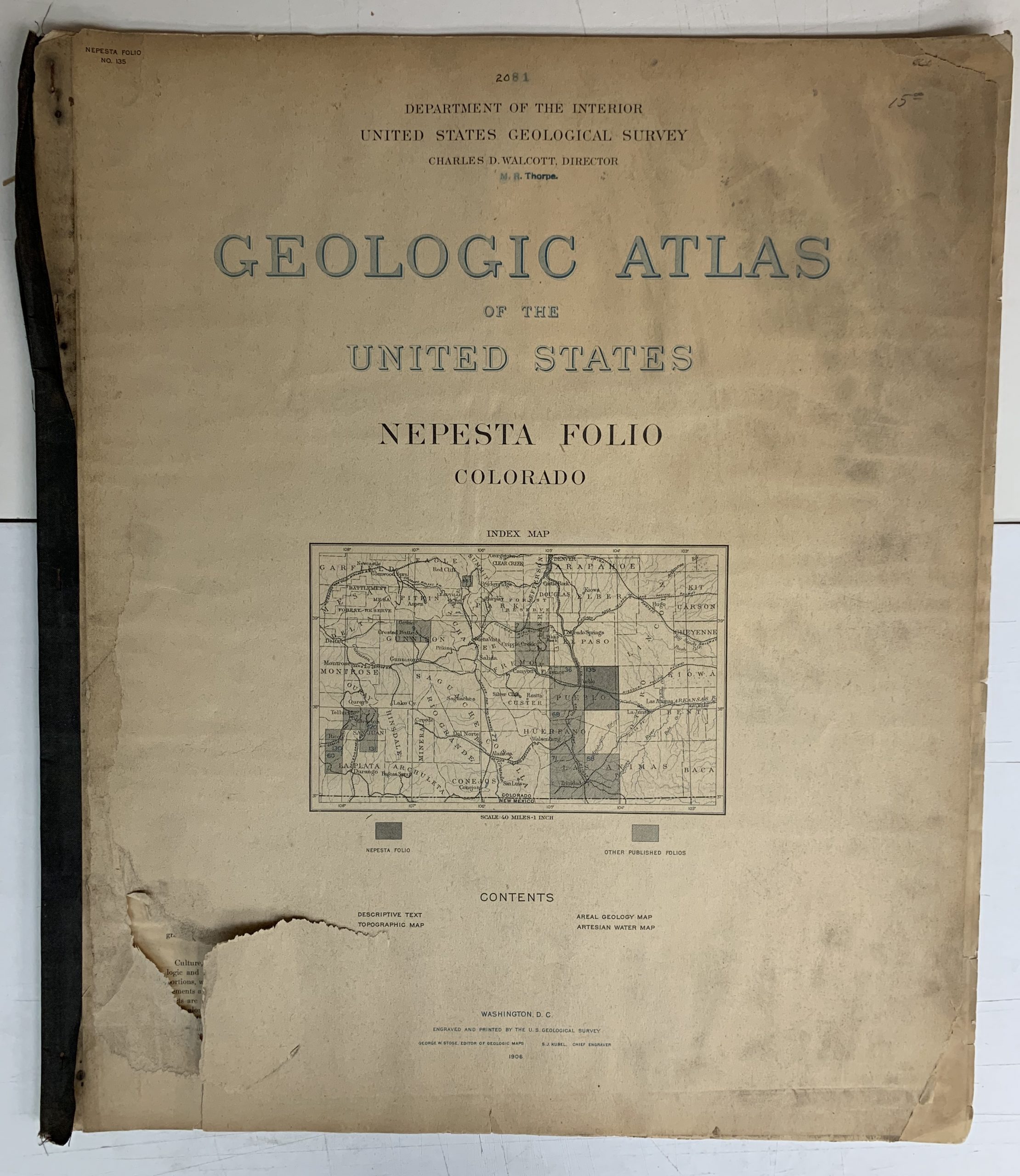 Geologic Atlas of the United States, Nepesta Folio, Colorado - Art ...