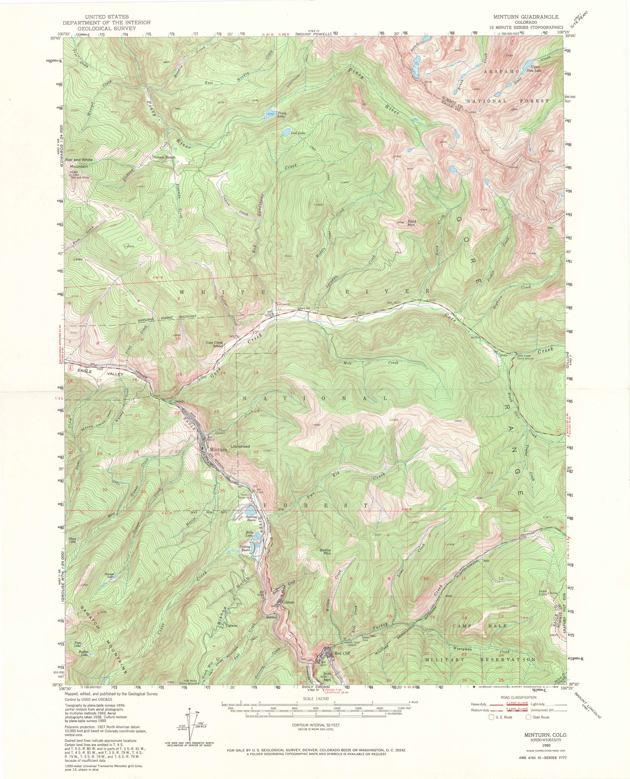 Minturn Quadrangle, Colorado Art Source International