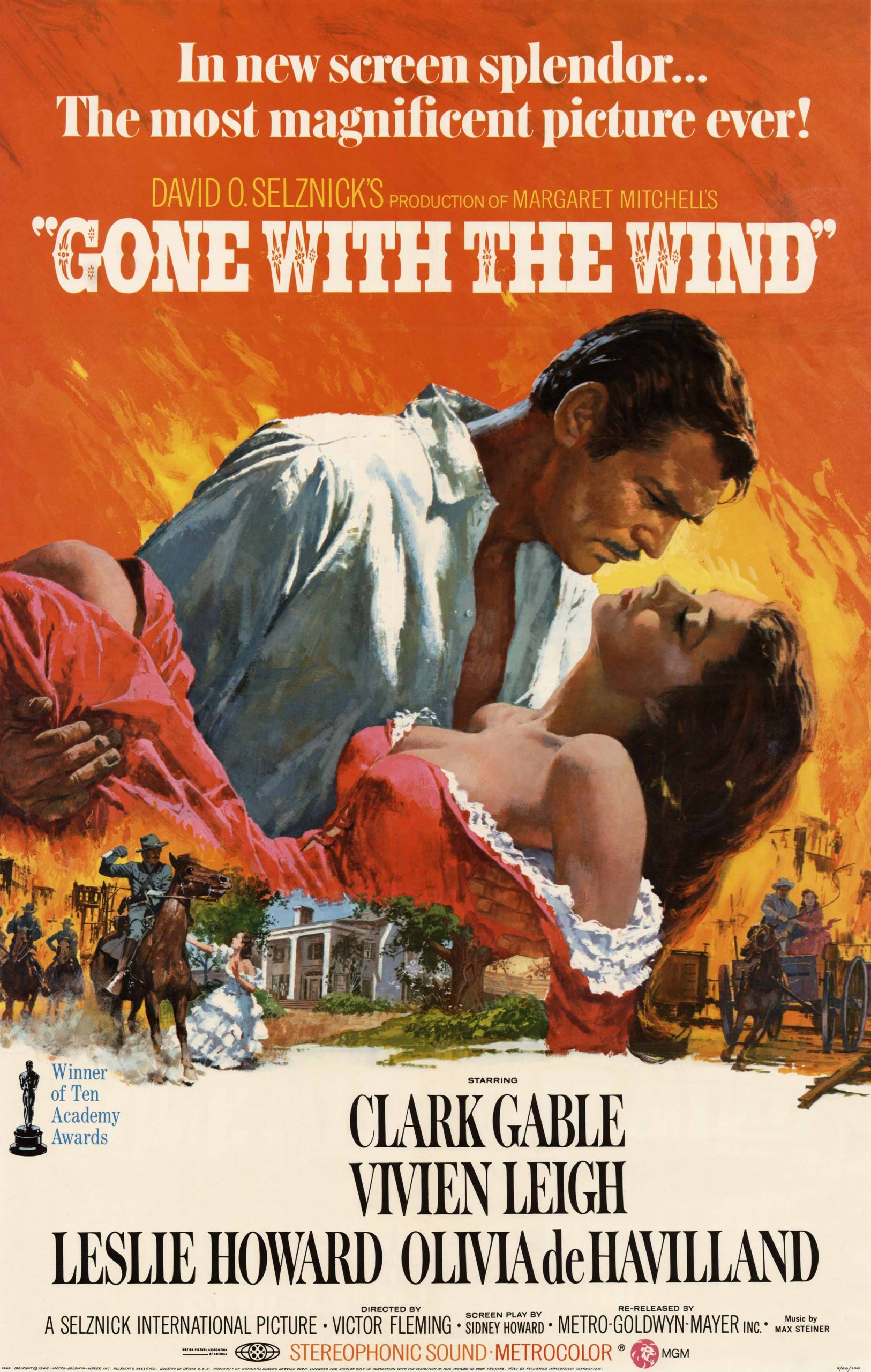 Gone With the Wind Poster, 1968 Art Source International