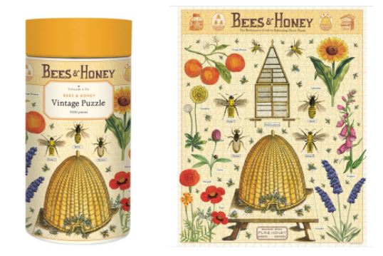 Cavallini abeilles & Honey Jigsaw Puzzle 1000 pièces