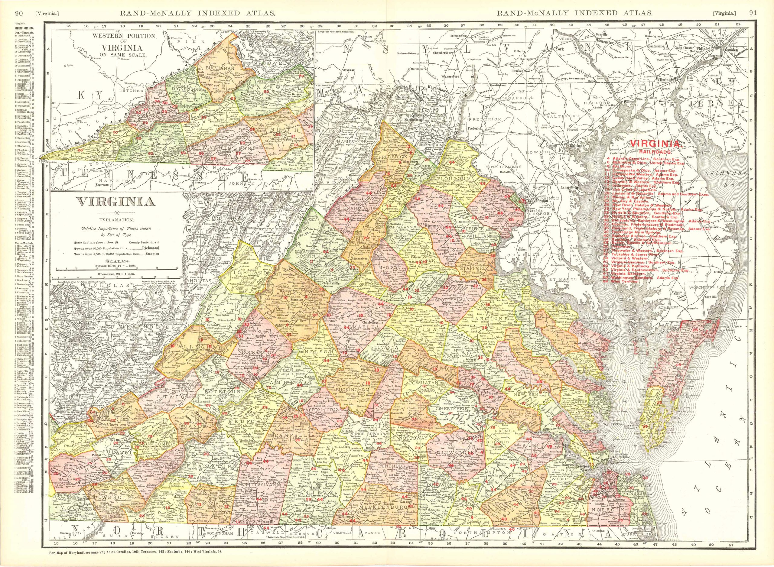 Rand McNally and Co. - Virginia - Art Source International